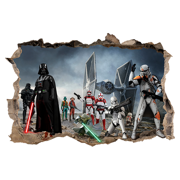 Stickers muraux: Darth Vader, Yoda - Star Wars