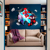 Stickers pour enfants: Trou dans le mur Spider-Verse 15