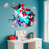 Stickers pour enfants: Trou dans le mur Spider-Verse 10