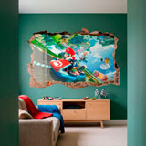 Stickers pour enfants: Trou dans le mur Mario Kart 16