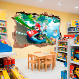 Stickers pour enfants: Trou dans le mur Mario Kart 18