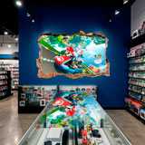 Stickers pour enfants: Trou dans le mur Mario Kart 25