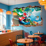 Stickers pour enfants: Trou dans le mur Mario Kart 27