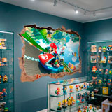 Stickers pour enfants: Trou dans le mur Mario Kart 7