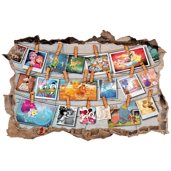Stickers pour enfants: Trou dans le mur Souvenirs de films Disney