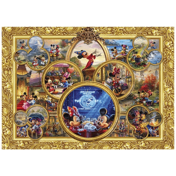 Stickers pour enfants: Cadre ornemental Mickey et Minnie Souvenirs Disney