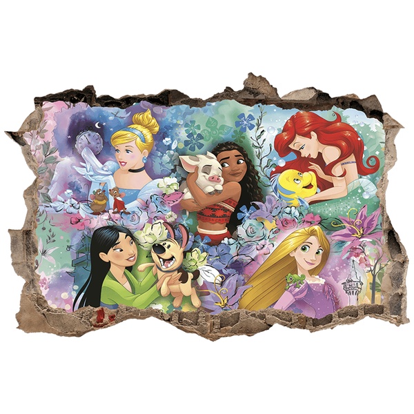 Stickers pour enfants: Trou dans le mur Princesses Di