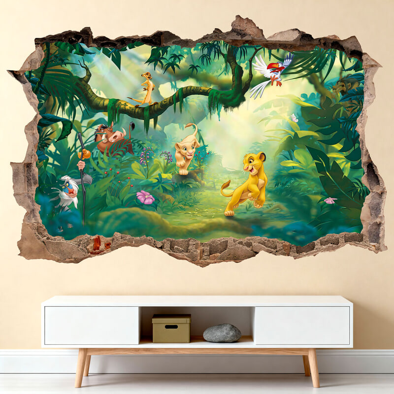 Stickers pour enfants: Trou dans le mur Le Roi Lion