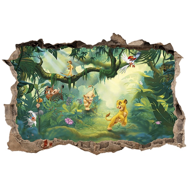 Stickers pour enfants: Trou dans le mur Le Roi Lion