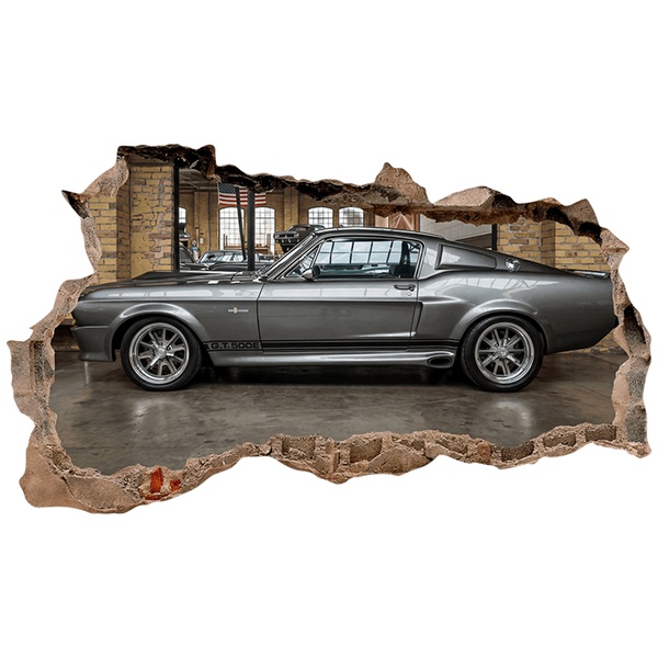Stickers muraux: Trou de Mur Ford Mustang Eleanor