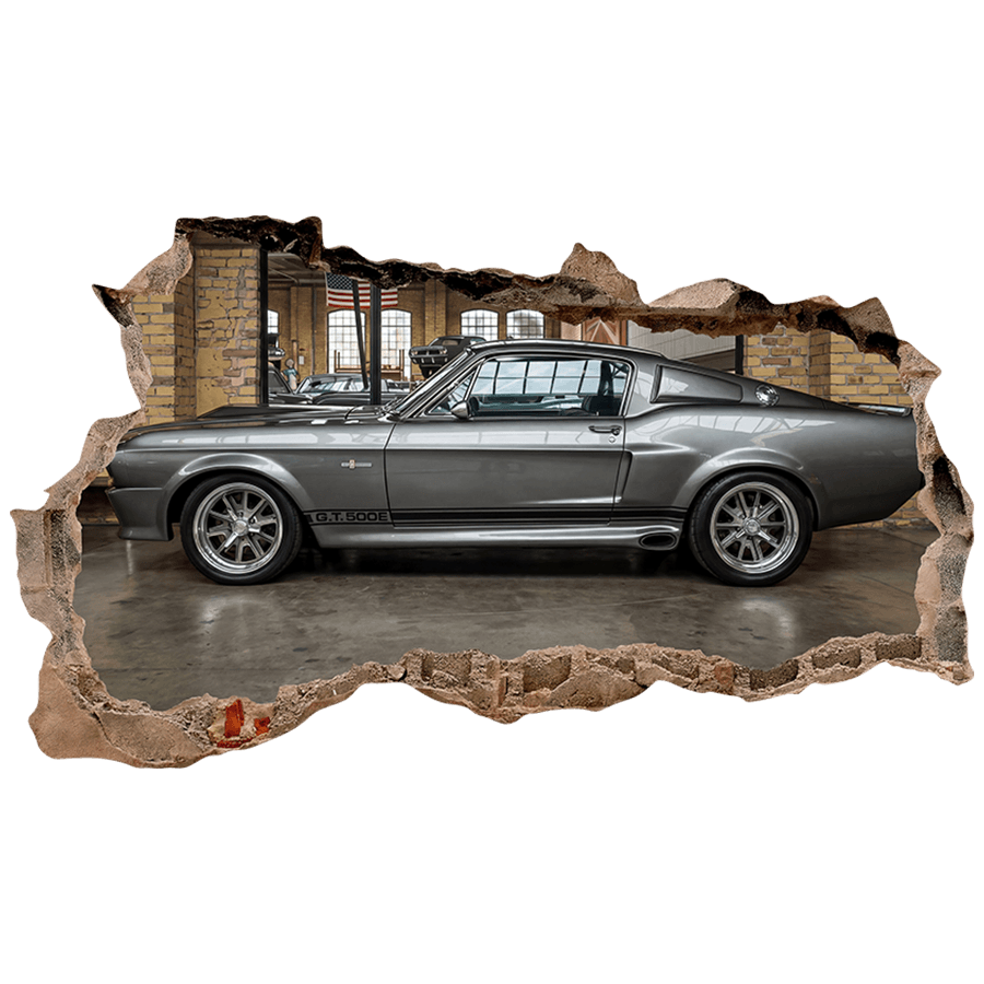 Stickers muraux: Trou de Mur Ford Mustang Eleanor