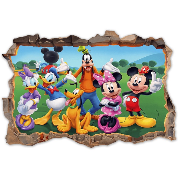 Stickers pour enfants: Brèche Murale Amis Disney
