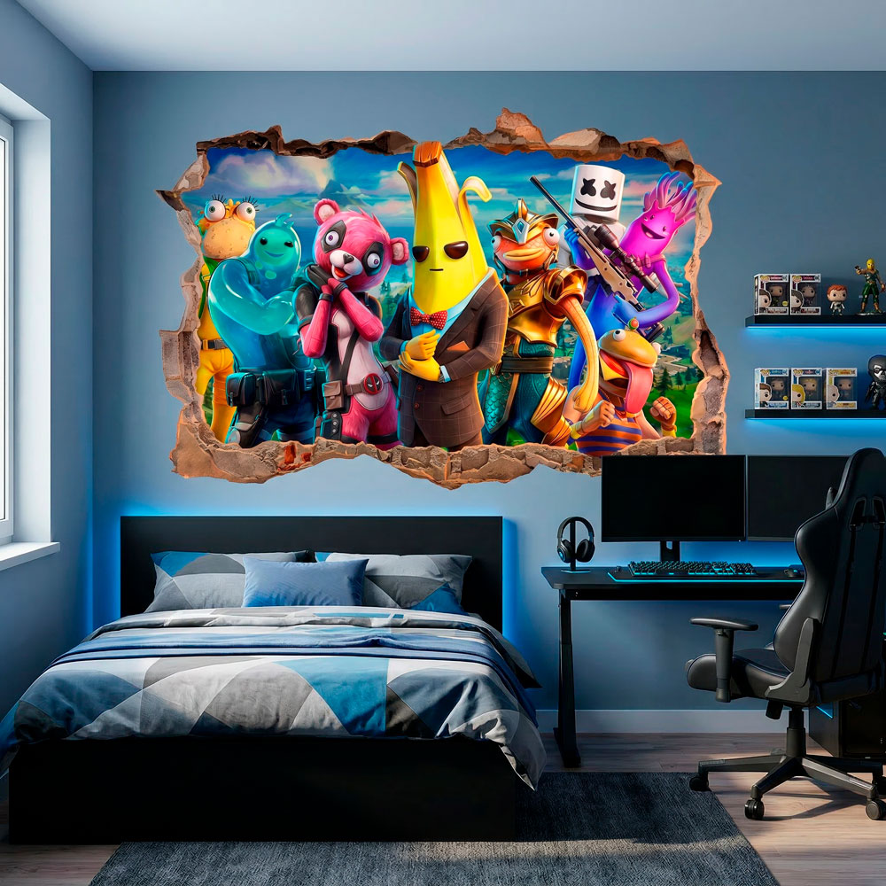 Br&egrave;che Murale H&eacute;ros de Fortnite 2