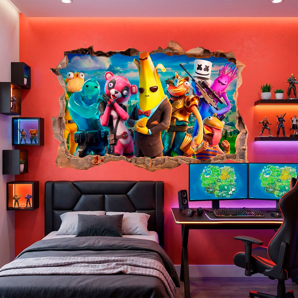 Br&egrave;che Murale H&eacute;ros de Fortnite 11