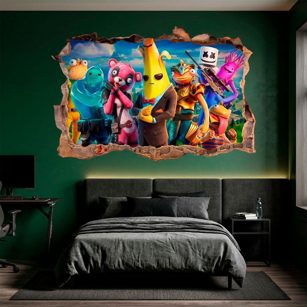 Br&egrave;che Murale H&eacute;ros de Fortnite 13