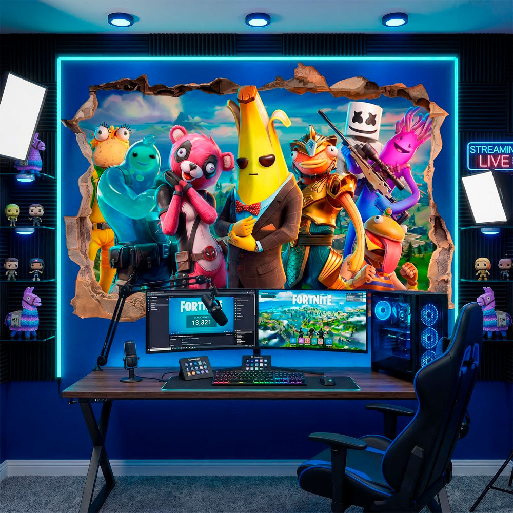 Br&egrave;che Murale H&eacute;ros de Fortnite 14