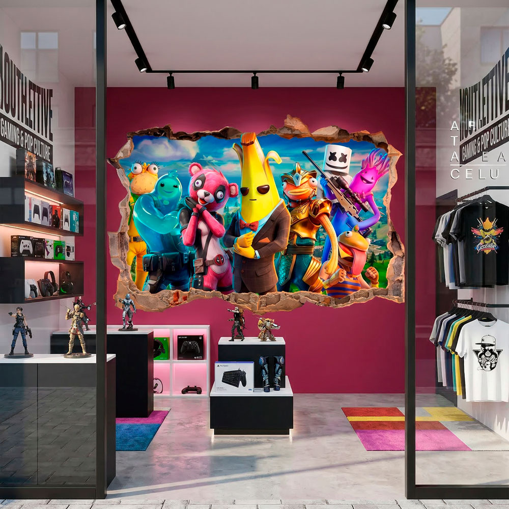 Br&egrave;che Murale H&eacute;ros de Fortnite 15