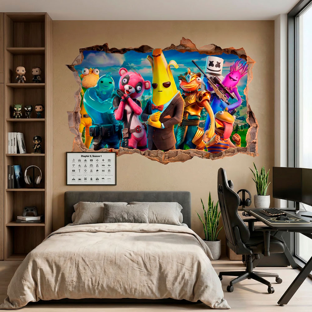 Br&egrave;che Murale H&eacute;ros de Fortnite 4