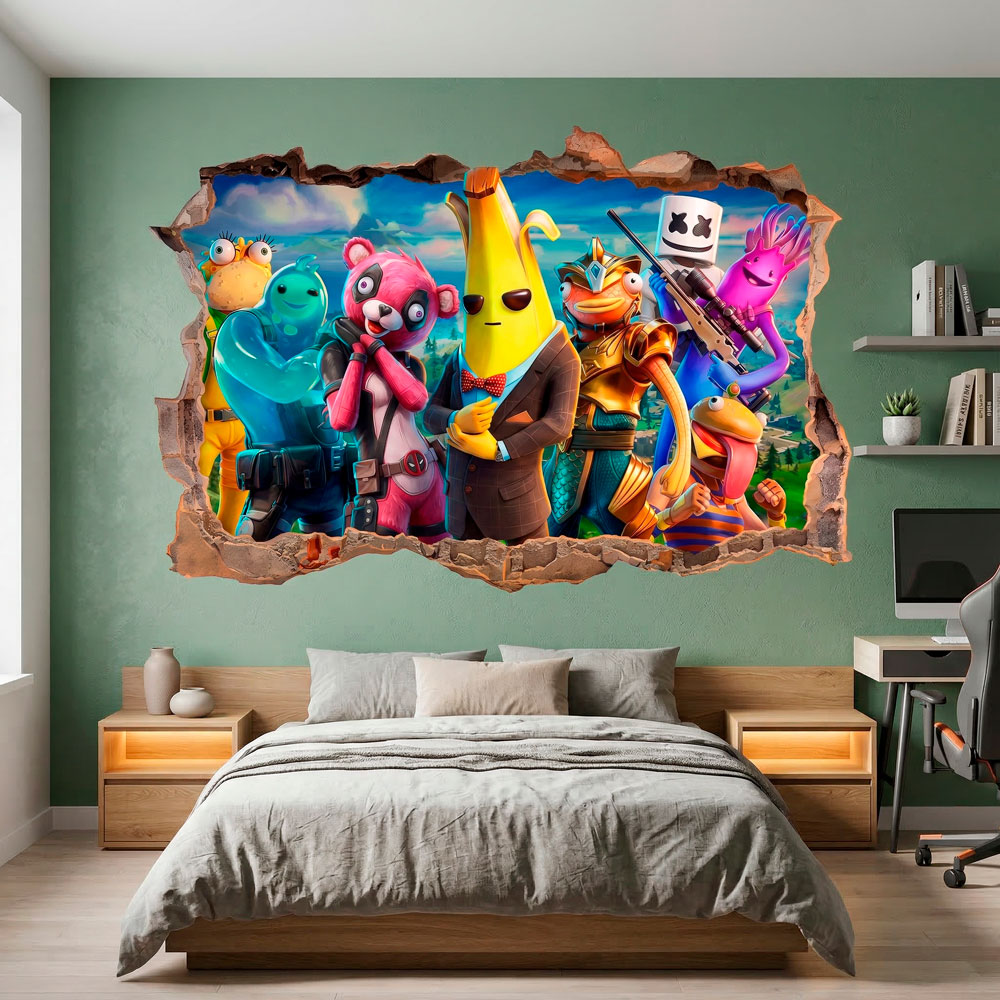 Br&egrave;che Murale H&eacute;ros de Fortnite 10