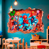 Stickers pour enfants: Br&egrave;che Murale Super H&eacute;ros Marvel 20