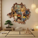 Stickers pour enfants: Trou de Mur H&eacute;ros Lego Ninjago 4