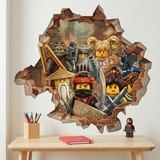 Stickers pour enfants: Trou de Mur H&eacute;ros Lego Ninjago 5