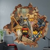 Stickers pour enfants: Trou de Mur H&eacute;ros Lego Ninjago 9