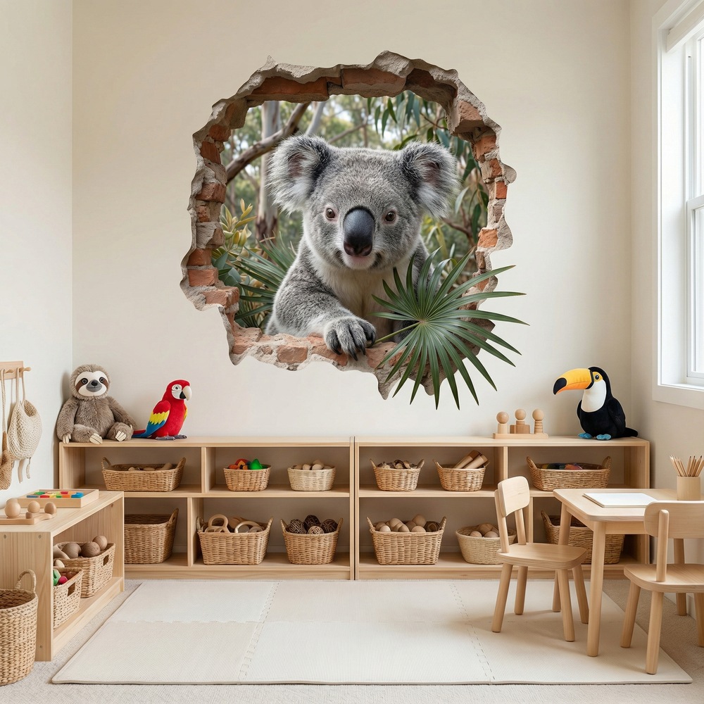 Stickers muraux: Trou de Mur Koala