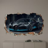 Stickers muraux: Trou de Mur Bugatti Divo 5