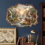 Stickers pour enfants: Trou de Mur Royaume Jurassique 10
