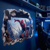 Stickers pour enfants: Trou de Mur Spider-Man Action 5