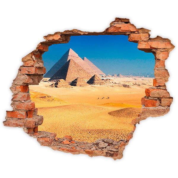Stickers muraux: Trou Pyramides de Guizeh