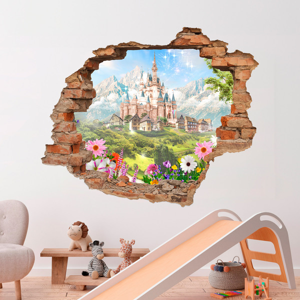 Stickers muraux: Trou Château de Disney