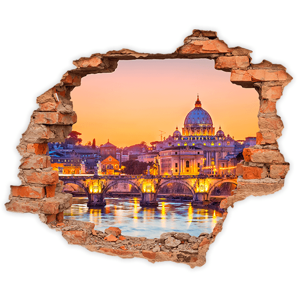 Stickers muraux: Trou Rome et le Vatican