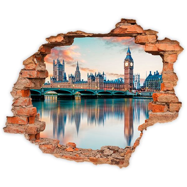 Stickers muraux: Trou Londres et la Tamise
