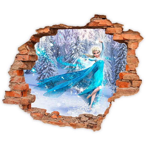 Stickers muraux: Trou Elsa de Frozen, Disney