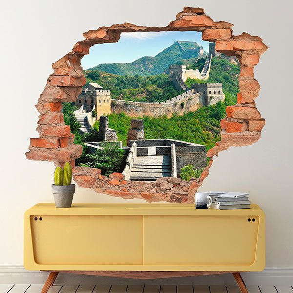 Stickers muraux: Trou Grande Muraille de Chine