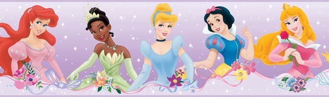 Stickers pour enfants: Frontière Disney Princesses