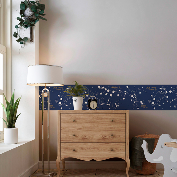 Stickers muraux: Frise adhesive Constellations