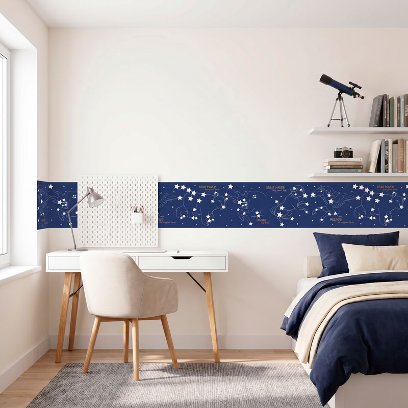 Frise adhesive Constellations 4/6