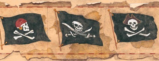 Stickers pour enfants: Frontière Pirates