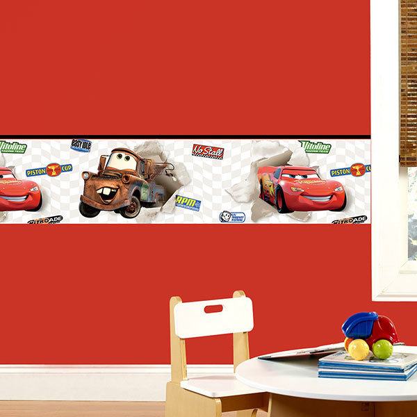Stickers pour enfants: Frontière Disney Cars