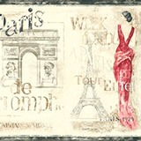 Stickers muraux: Frise Paris 4