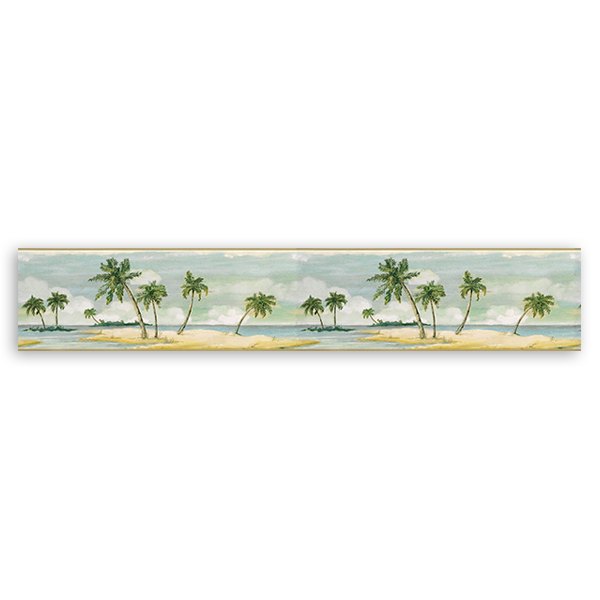Stickers muraux: Frise murale Palmiers