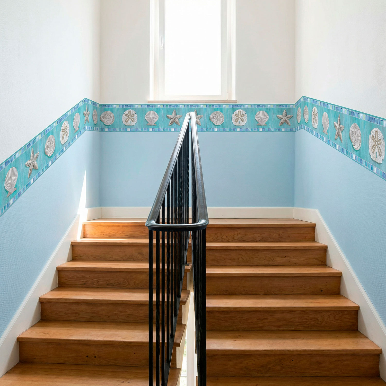 Stickers muraux: Frise murale coquillages