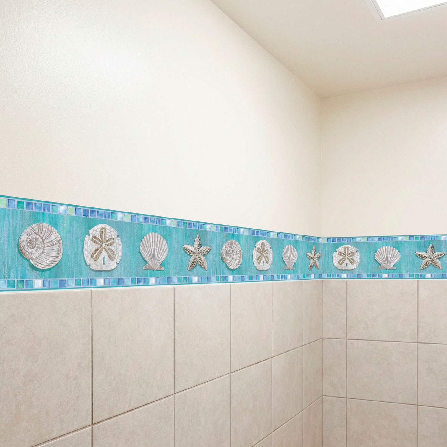 Stickers muraux: Frise murale coquillages