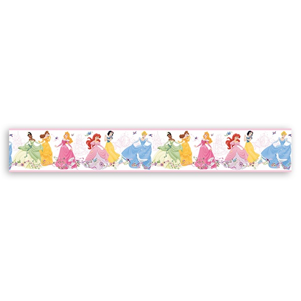 Stickers pour enfants: Frontière Disney Princesses dansant