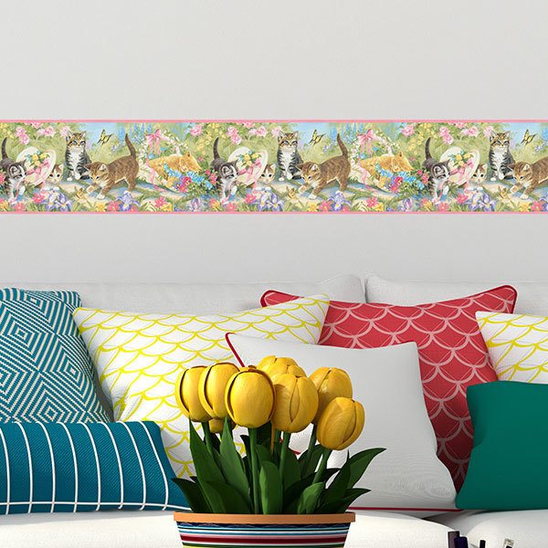 Frise Murale Autocollante Chats Webstickersmuraux Com