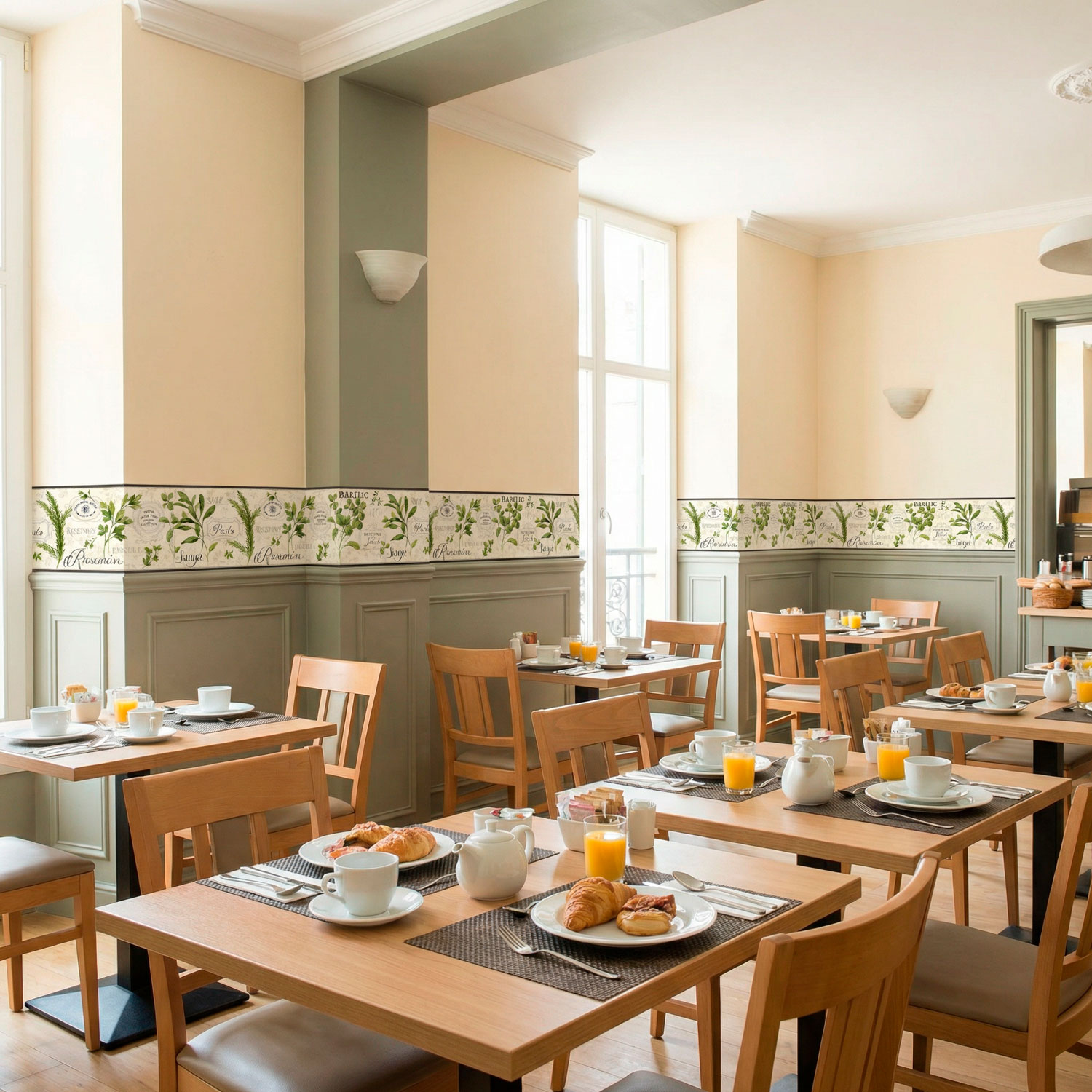 Stickers muraux: Frise murale herbes culinaires