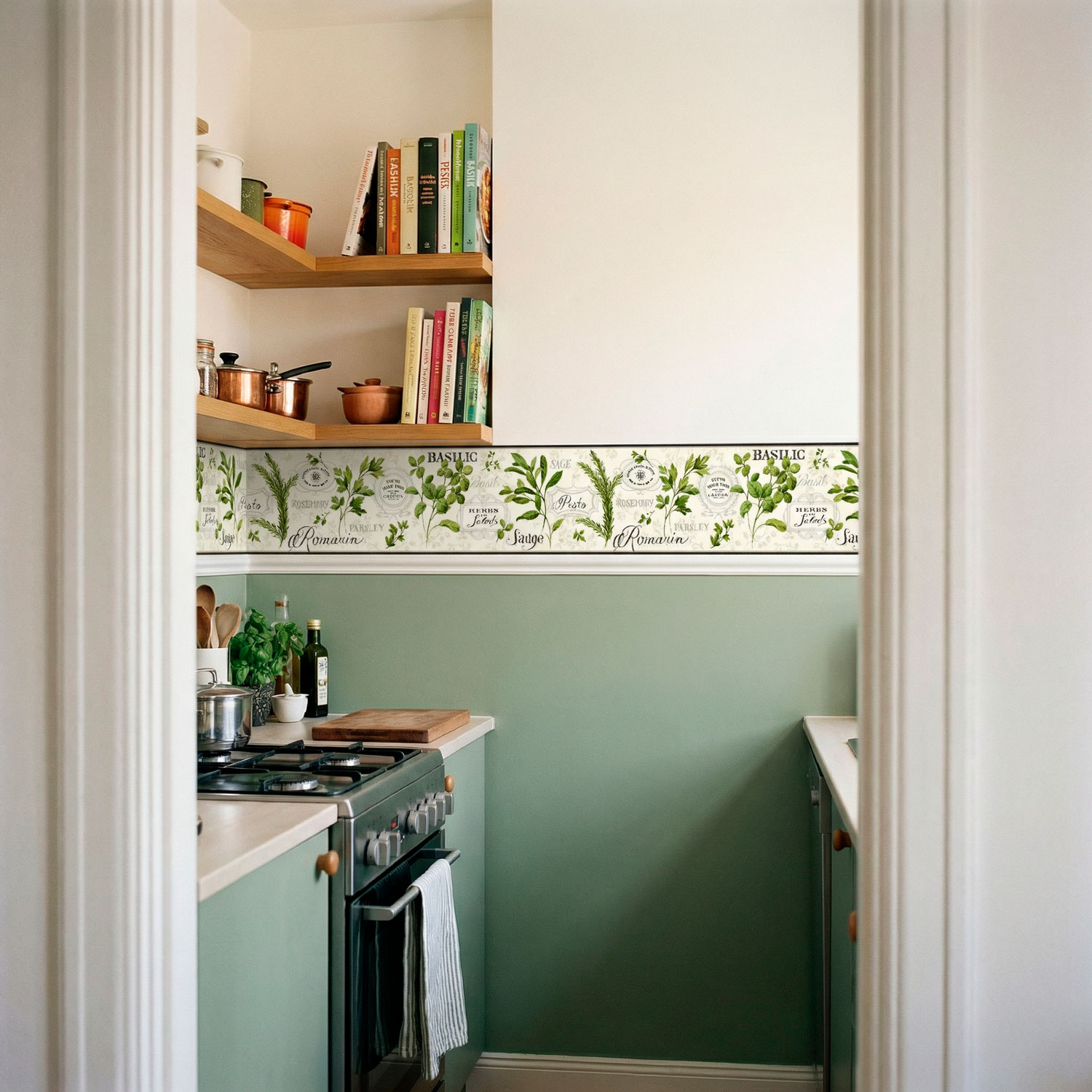 Stickers muraux: Frise murale herbes culinaires